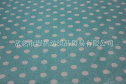 Single-sided printed flannel