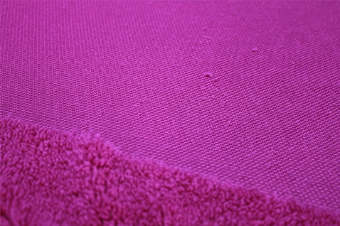 Single-sided purple red velvet